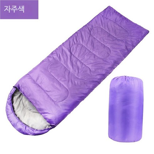 휴대가 간편한 사계절 캠핑 보온 침낭XT5, 여름, 자주색, 5개