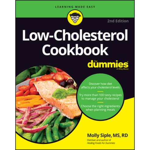 (영문도서) Low-Cholesterol Cookbook for Dummies Paperback, English, 9781119894759