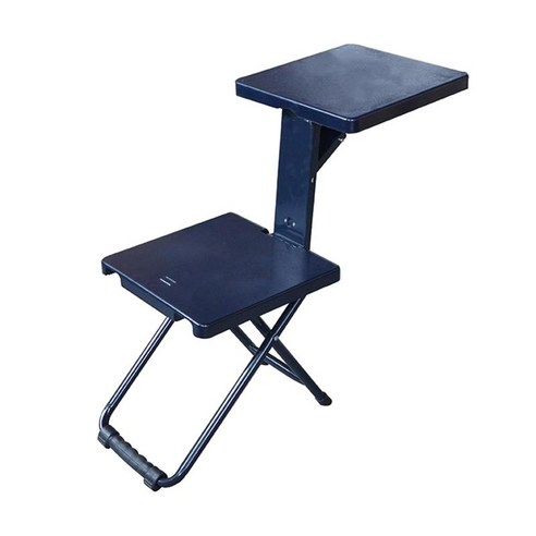 바베큐 야외 배낭 여행 해변 캠프 쓰기를위한 등받이가있는 다기능 접이식 의자 의자 좌석, 320x706x620MM, ABS 스틸, 파란색