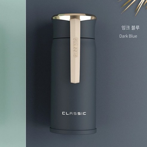 【DF】3 스테인리스 보온병 컵 남자 대용량 컵 여성 한국어 스타일 단순한 하이 찾고 차 컵, 색깔6, 하나
