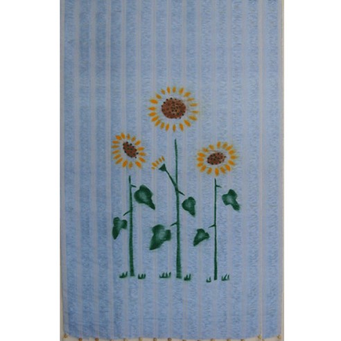 PP그림발 2차 폭90cm 해바라기 난 야자수 수동발 창문발 현관발, E-1/120x170cm/블루