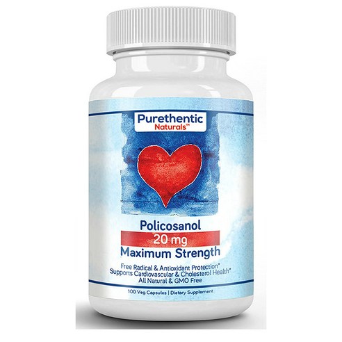 Purethentic Policosanol 퓨어덴틱 폴리코사놀 20mg 100정, 1개, 기본, 100개