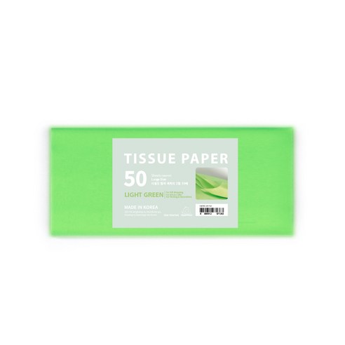 PaperPhant 다용도 Color 색화지 2절 (Tissue Paper), 연두, 1개