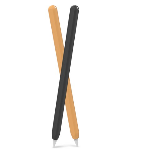 카이스엔 애플 펜슬 2세대 듀오 케이스, 블랙+오렌지