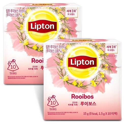립톤 루이보스 허브차, 1.5g, 10개입, 2개