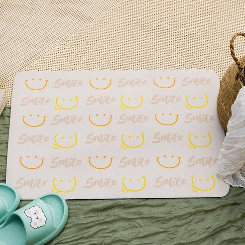 세어구트 굿스마일 빨아쓰는 규조토 발매트 40*60cm, merong SMILE