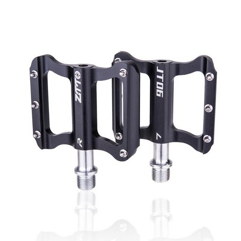 [XIG] 초경량 자전거 페달 인감 베어링 자전거 페달 알루미늄 합금 MTB 페달 Anti-slip 범용 자전거 부품 액세서리 2022, 체코, Black