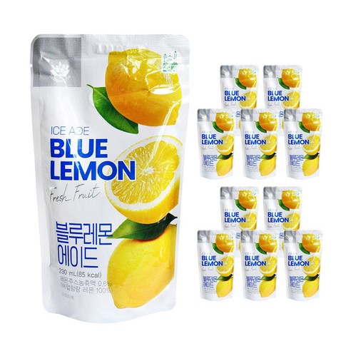 밸런스그로우 블루레몬 에이드 (빨대포함), 40개, 230ml