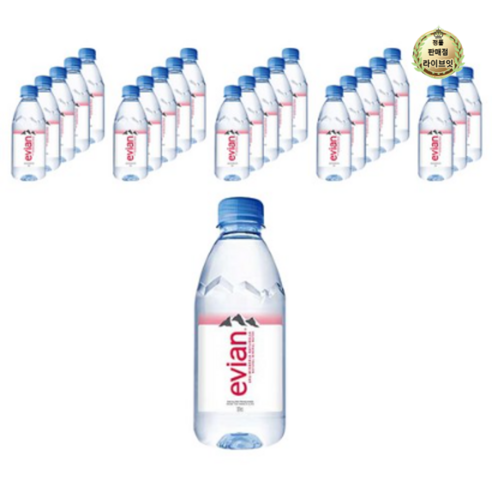 에비앙 라이브잇 생수 24병 세트 330ml 에비앙330