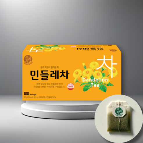 송원 우리차 민들레차 100T, 700mg, 100개입, 1개