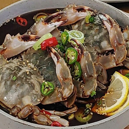 400g 간장돌게장 한끼반찬 팩포장 간장게장