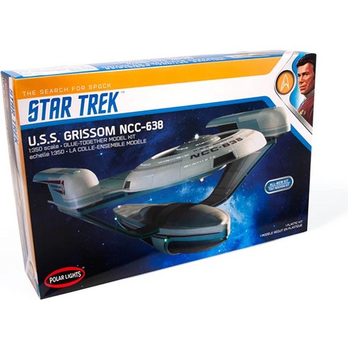 스타트렉 U.S.S. 그리솜 NCC-6381.350스케일 프라모델 POL991 성형색, 단일상품개