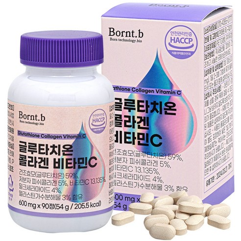 본트비 글루타치온 저분자콜라겐 세라마이드 비타민C, 90정, 1개