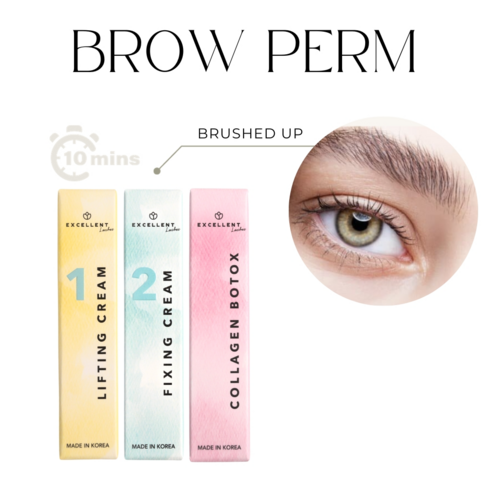 BROW PERM 눈썹펌 브로우펌 펌제와 펌키트 요함, 키트 SET, 1개