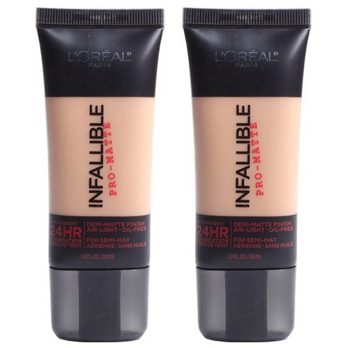 로레알파리 인팰러블 프로-매트 업 투 24HR 파운데이션, Caramel Beige, 2개
