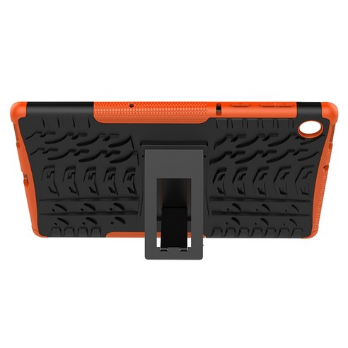 Lenovo M10 Plus X606 10.3 인치 태블릿 케이스 방지 방지 케이스 타블렛 스탠드 용 태블릿 케이스, 주황색, 하나