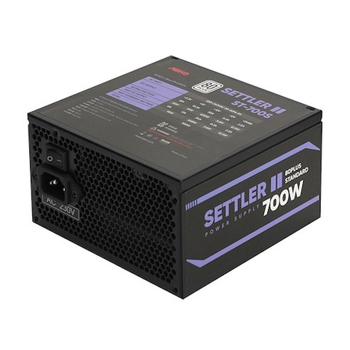 앱코 SETTLER II 80PLUS STANDARD 컴퓨터 파워 ST-700S hydropro700w