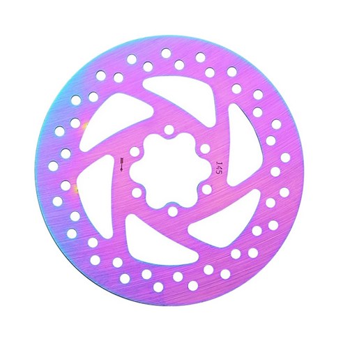 자전거 브레이크 디스크 다채로운 전기 자전거 브레이크 로터 145mm 산악 자전거 디스크 자전거 액세서리, 보여진 바와 같이, 하나
