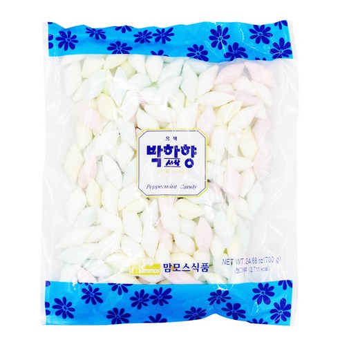 맘모스 오색 박하향 사탕 700g 캔디 젤리 가위박하
