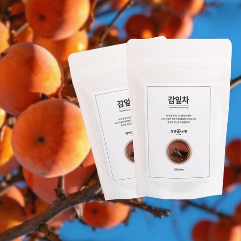 청년농원 저온가공 감잎차 삼각티백, 50g, 50개입, 2개