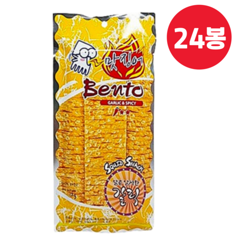 벤또 맛징어 갈릭&스파이시 12g X 24