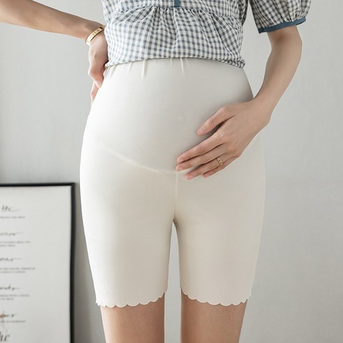임산부 속바지 방광 레깅스 여름 얇은 겉에 아이스 팬츠 자녀 봄가을 반바지 임산부 여름옷