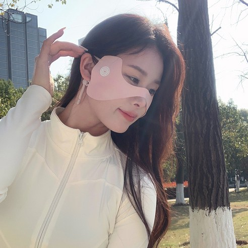 클릭마켓 나비마스크 자외선차단 골프 낚시 등산 기미방지, 스킨핑크, 1개
