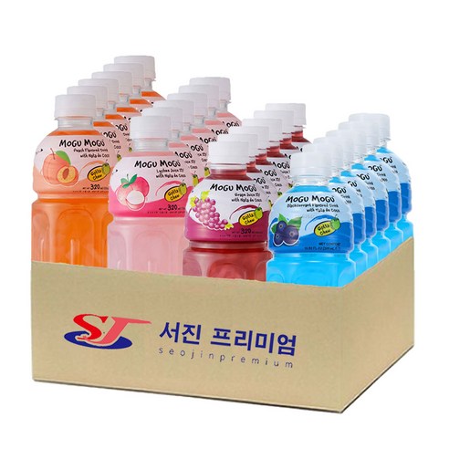 모구모구 4종혼합(복숭아+리치+포도+블랙커런트) 320mlx24개, 상세페이지 참조, 24개