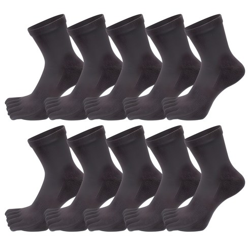 두발로, 당신의 하루를 특별하게: 남성용 럭셔리 중목 발가락 양말 10켤레의 섬세한 가치 남성발가락양말