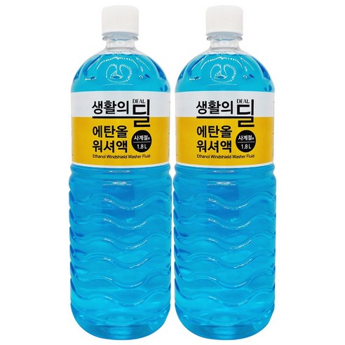 생활의딜 에탄올 워셔액, 2개, 1.8L