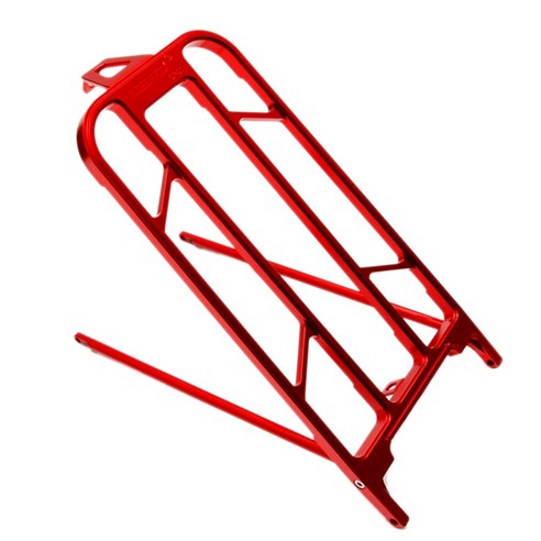Retemporel Aceoffix Brompton 초경량 알루미늄 접이식 자전거 랙 1용 후면, 빨간색