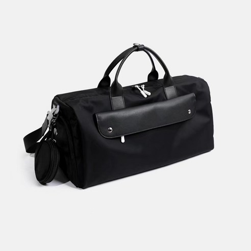 ZUOMUBAG 골프 방수 가방 보스턴 여행 가방 남녀공용, 블랙 스포츠 에디션