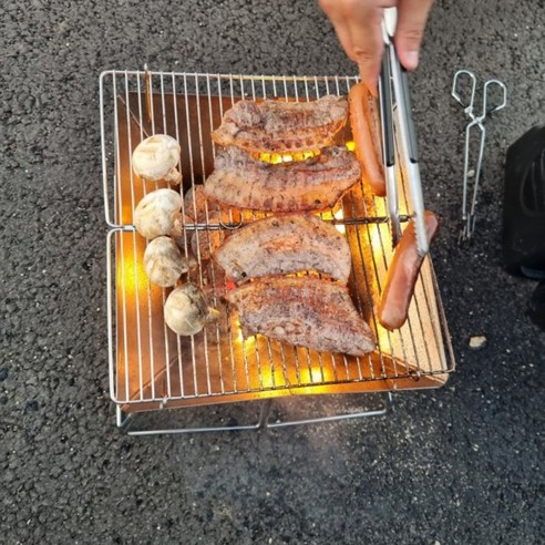 접이식 캠핑 화로대 대형 + 가방, 1개