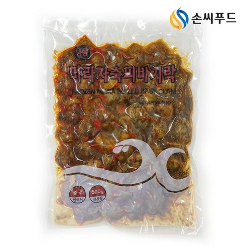 손씨푸드 마라 자숙 바지락 500g 피바지락, 1개