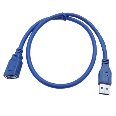 Retemporel USB 3.0 연장 케이블 게임 콘솔 Xbox Oculus Vr(1M)용 A형 수-A형 암 어댑터 케이블, 1개, 파란색