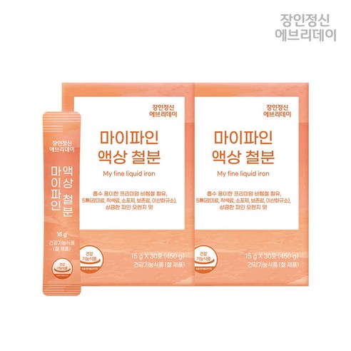 마이파인 액상 철분 장인정신 에브리데이, 450g, 1박스