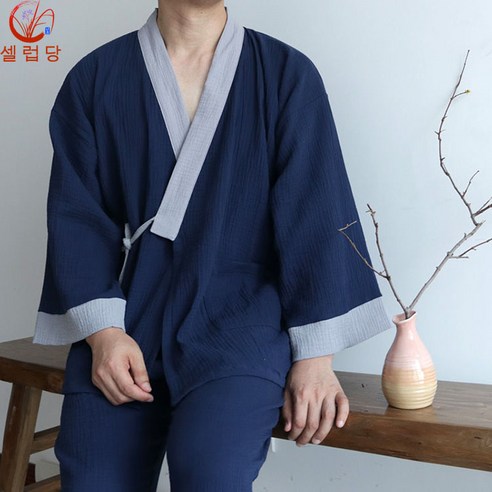 커버색을 입은 편안한 밤의 예술, 셀럽당 남자잠옷 생활한복 파자마