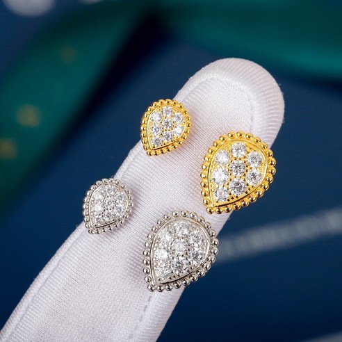 순은 925 순은 여성용 보석 물방울 반지 다이아몬드 결혼식 약혼 금은 럭셔리 정교한 디자인