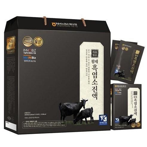 더존건강 황제 흑염소진액 60ml 30포 4세트 100% 국산 흑염소엑기스 선물세트 부모님선물 보양식, 4개, 1.8L