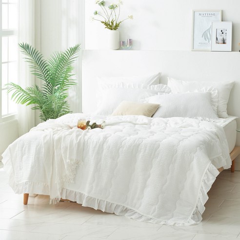 더위를 극복하고 시원하고 편안한 잠자리를 위한 고품질 냉감 쿨 차렵이불 세트