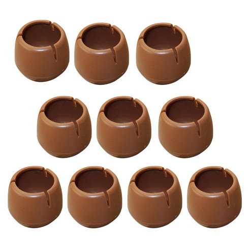 10Pcs 가구 다리 커버 의자 다리 팁 패드 바닥 보호대 펠트 패드, 둥근 바닥 둥근 입 37-42mm, 설명