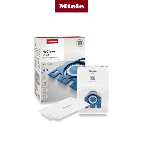 [Miele 본사] 밀레 청소기용 HyClean Pure 먼지봉투 GN (먼지봉투 4매+에어클린 필터 1매), 선택완료, 단품