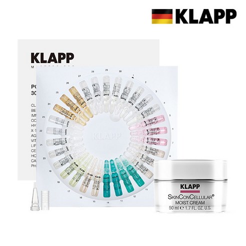 [클랍] [KLAPP] 30days 앰플 1박스 + 스킨컨셀룰라 크림 50ml, 상세 설명 참조