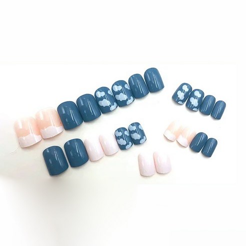 스타존 셀프 컬렉션 인조손톱 인스턴트 네일팁 24P, Y088 A타입(숏)