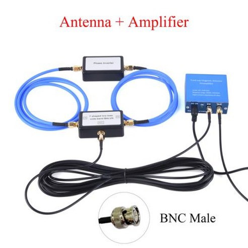 케뮤니케이션 장비 호환FR & RU 웨어하우스 유루프 마그네틱 안테나 휴대용 250mW 패시브 SMA/BNC/3.5M, CHINA_BNC Male Kit