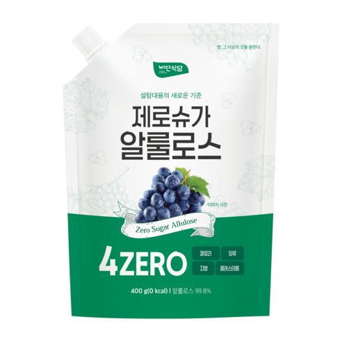 비단식당 제로슈가 알룰로스, 1개, 400g