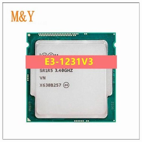 오리지널 Xeon E3-1231V3 CPU 3.40GHz 8M LGA1150 쿼드 코어 데스크탑 V3 프로세서 E3 1231, 한개옵션0