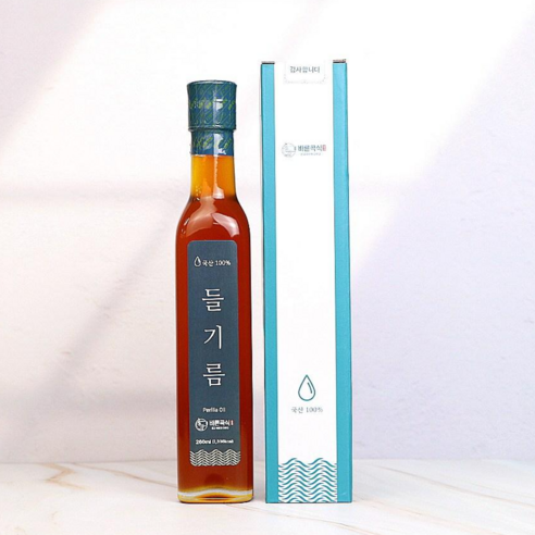 국산들기름 저온압착 당일착유 바른곡식, 260ml, 2개
