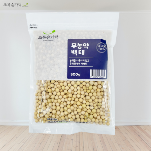 초록숟가락 무농약 백태 500g, 1개