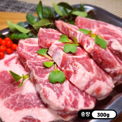 이베리코 부위별 골라담기(꽃목살300g 항정살300g 갈비살300g 듀록삼겹살300g), 꽃목살(300g), 1개